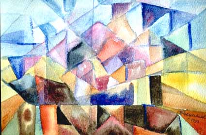 Heinz Sterzenbach - Geometrische Landschaft