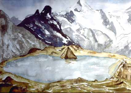 Heinz Sterzenbach - Gletschersee Kreuzboden, Blick auf Mittagsh.