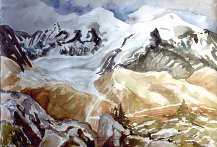 Heinz Sterzenbach - Blick von Kreuzboden auf Wei�mies