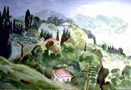Heinz Sterzenbach - Landschaft bei Cortona