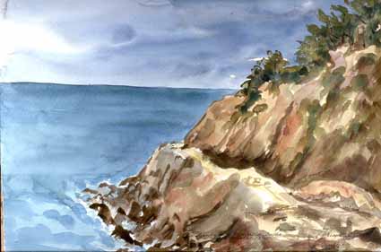 Heinz Sterzenbach - Felsk�ste Mirabello Bucht