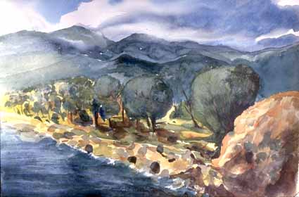 Heinz Sterzenbach - Olivenhain 1, Mirabello Bucht
