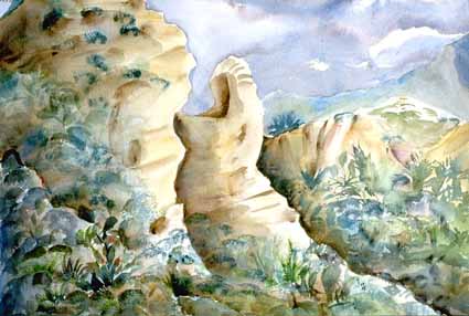 Heinz Sterzenbach - Sandsteinfelsen auf Teneriffa