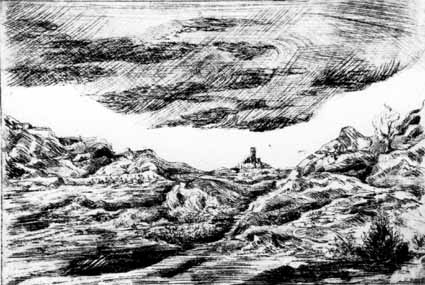 Heinz Sterzenbach - Landschaft im Massif Central 2