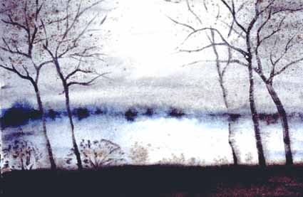 Heinz Sterzenbach - Morgennebel am See