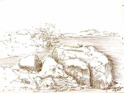 Heinz Sterzenbach - Felsen am Strand in der Bucht v. St. Thomas