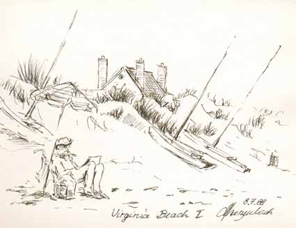 Heinz Sterzenbach - Strand von Virginia Beach 1