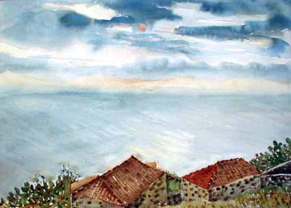 Heinz Sterzenbach - Sonnenuntergang, Los Quemados, Fuencalie 