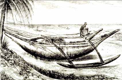 Heinz Sterzenbach - Fischerboote in Kalutara