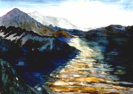 Heinz Sterzenbach - Morgennebel �ber den Alpen