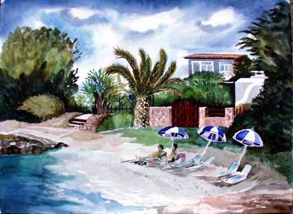 Heinz Sterzenbach - Strand von Chersonissos, Kreta