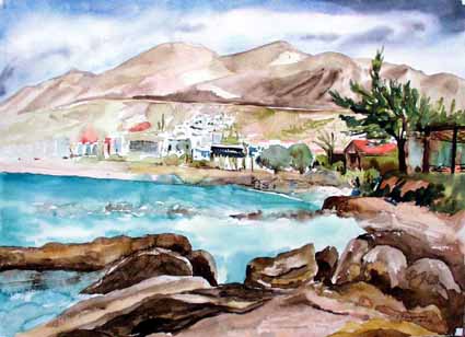 Heinz Sterzenbach - Felsk�ste von Chersonissos, Kreta