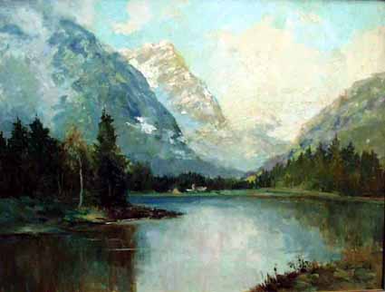 Heinz Sterzenbach - Alpenlandschaft mit See 1
