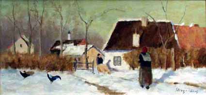 Heinz Sterzenbach - Dorf im Winter