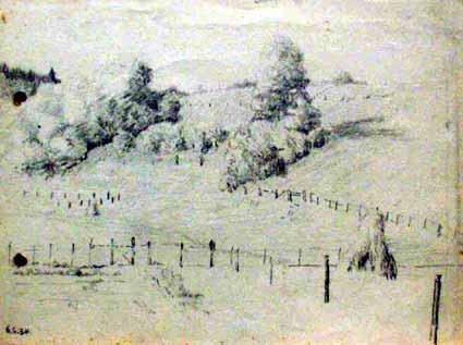 Heinz Sterzenbach - H�gelige Landschaft