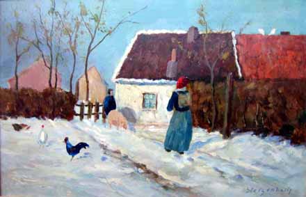 Heinz Sterzenbach - Bauernhof im Winter 3