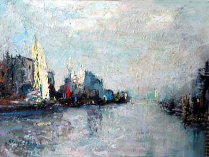 Heinz Sterzenbach - Hafen mit Segelbooten 3