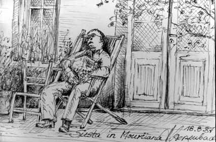 Heinz Sterzenbach - Siesta in Mourtiana, Kreta