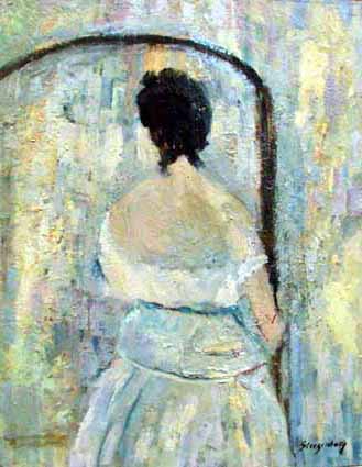 Heinz Sterzenbach - Dame vor Spiegel