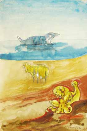 Heinz Sterzenbach - Familie am Meer