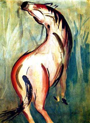 Heinz Sterzenbach - Wieherndes Pferd