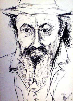 Heinz Sterzenbach - Portrait eines K�nstlers 10 (mit Hut)