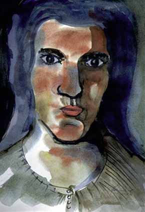 Heinz Sterzenbach - Mann mit blauen Haaren