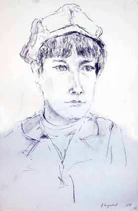 Heinz Sterzenbach - Portrait einer Pariserin