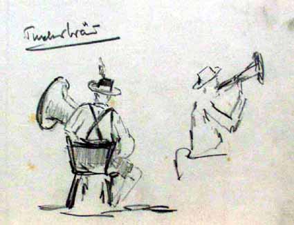 Heinz Sterzenbach - Tucherb�r (Musiker mit Blasinstrument)