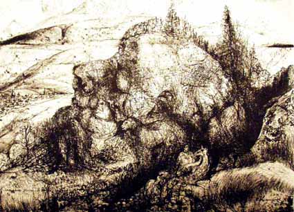 Heinz Sterzenbach - Schlafender Mann im Berg