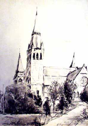 Heinz Sterzenbach - Kirche in Oulu 1
