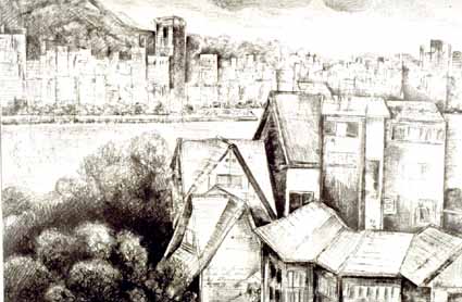 Heinz Sterzenbach - Blick von Urca auf Flamengo, Rio de Janeiro