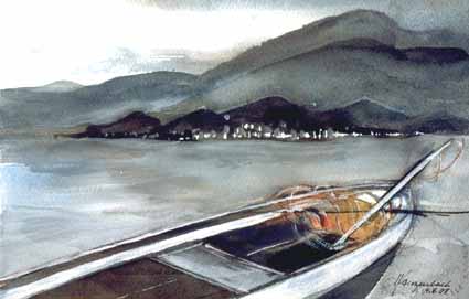 Heinz Sterzenbach - Fischerboot, T�rkische Riviera