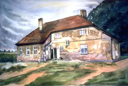 Heinz Sterzenbach - Dorfschule Scharnow, Polen