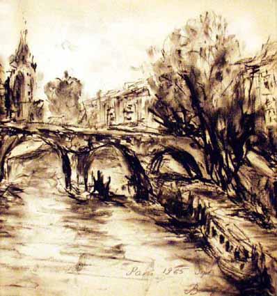 Heinz Sterzenbach - Seineufer, Paris