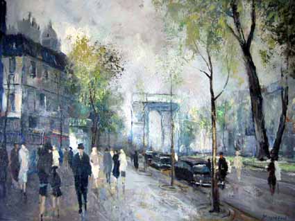 Heinz Sterzenbach - Champs �lys�es mit Arc de Triomphe 2
