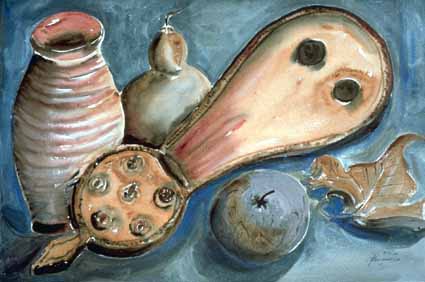 Heinz Sterzenbach - Saiteninstrument mit Krug