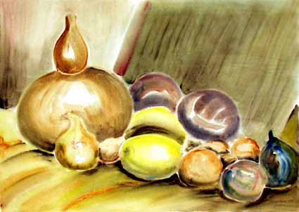 Heinz Sterzenbach - Kalabasse mit Kohlrabi, Zwiebeln u. Zitrone 2