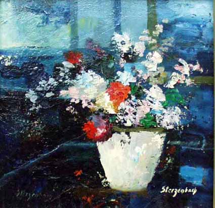 Heinz Sterzenbach - Weisse Blumenvase 