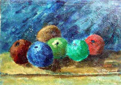 Heinz Sterzenbach - Stilleben mit sechs Fr�chten