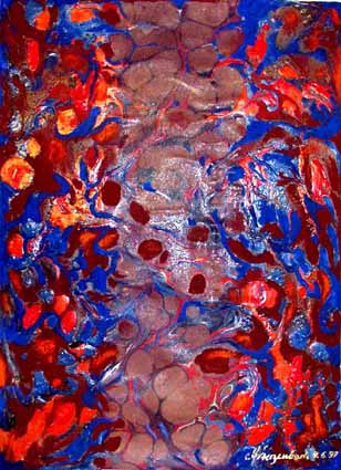 Heinz Sterzenbach - Verl�ufe rot-blau-braun
