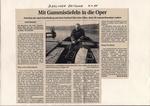 Berliner Zeitung, "Mit Gummistiefel in die Oper" Berliner Zeitung, "Mit Gummistiefel in die Oper"