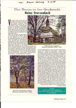 Baum-Zeitung, "Der Baum in der Großstadt - Heinz Sterzenbach" Baum-Zeitung, "Der Baum in der Großstadt - Heinz Sterzenbach"
