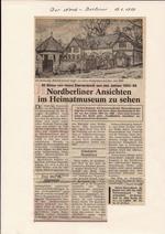 "Nordberliner Ansichten" im "Heimatmuseum Reinickendorf" "Nordberliner Ansichten" im "Heimatmuseum Reinickendorf"