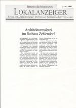 Berliner Morgenpost, Lokalanzeiger Steglitz, Zehlendorf, Potsdam, Potsdam-Mittelmark, Rathaus Zehlendorf, "Architekturmalerei im Rathaus Zehlendorf" Berliner Morgenpost, Lokalanzeiger Steglitz, Zehlendorf, Potsdam, Potsdam-Mittelmark, Rathaus Zehlendorf, "Architekturmalerei im Rathaus Zehlendorf"