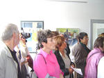 Ausstellungserffnung "Vision Europa 2004" und "Offene Ateliers Ostern 2005" im Kunstzentrum Tegel-Sd am 16.5.2004. Foto: Susanne Haun, Malerin und Grafikerin.