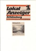 Lokal Anzeiger Schöneberg, Rathaus Schöneberg, "Romantisch sind die Aquarelle von Heinz Sterzebach" Lokal Anzeiger Schöneberg, Rathaus Schöneberg, "Romantisch sind die Aquarelle von Heinz Sterzebach"