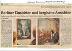 Kölnische Rundschau/Bergische Landeszeitung, Bürgerhof Overath, "Berliner Einsichten und bergische Ansichten" Kölnische Rundschau/Bergische Landeszeitung, Bürgerhof Overath, "Berliner Einsichten und bergische Ansichten"