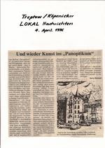 Lokal Nachrichten Treptow/Köpenicker, Berliner Panoptikum, "Und wieder Kunst im "Panoptikum", Lokal Nachrichten Treptow/Köpenicker, Berliner Panoptikum, "Und wieder Kunst im "Panoptikum",