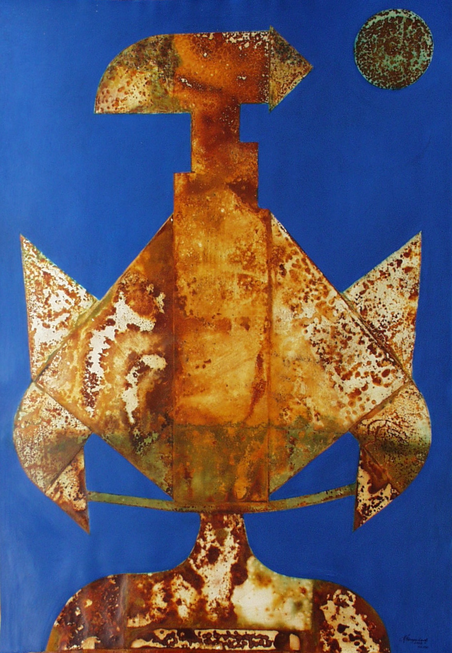 VU 130 Wingman, Mixed Media and Ferroprint, 41,3x29,5 inch, 2009, 2050 Euro. 